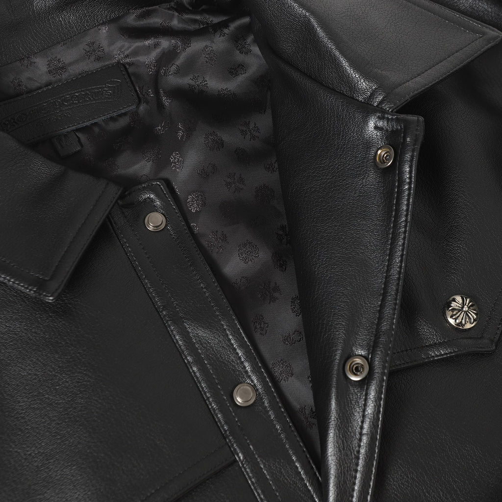 🖤 Chrome Hearts — Chamarra de Cuero Premium