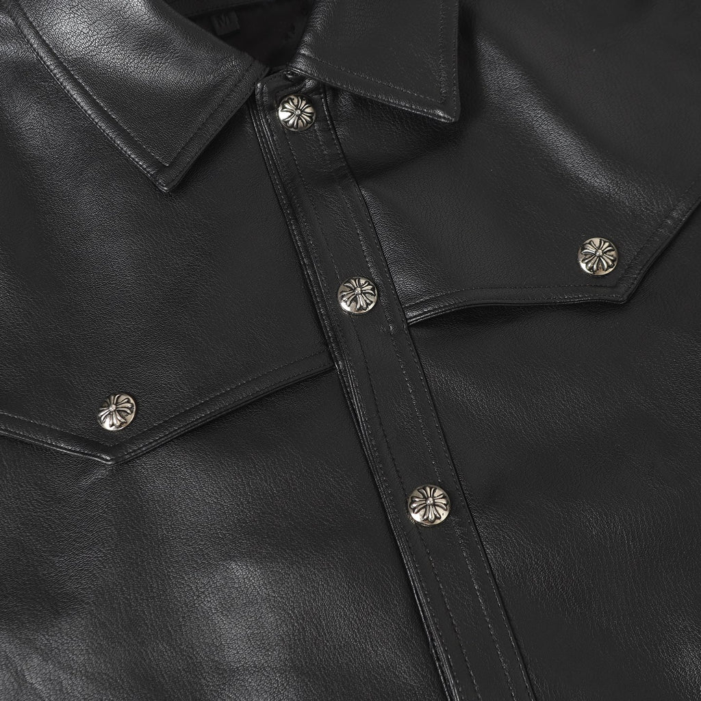 🖤 Chrome Hearts — Chamarra de Cuero Premium
