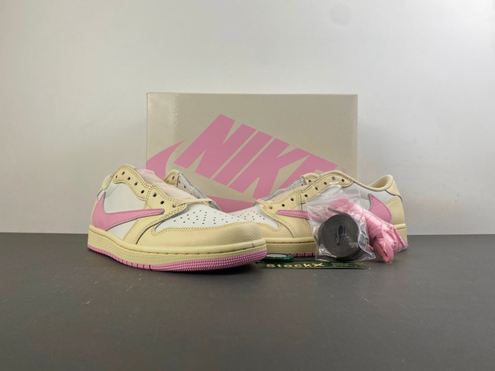 Air Jordan 1 Low x Travis Scott Shy Pink