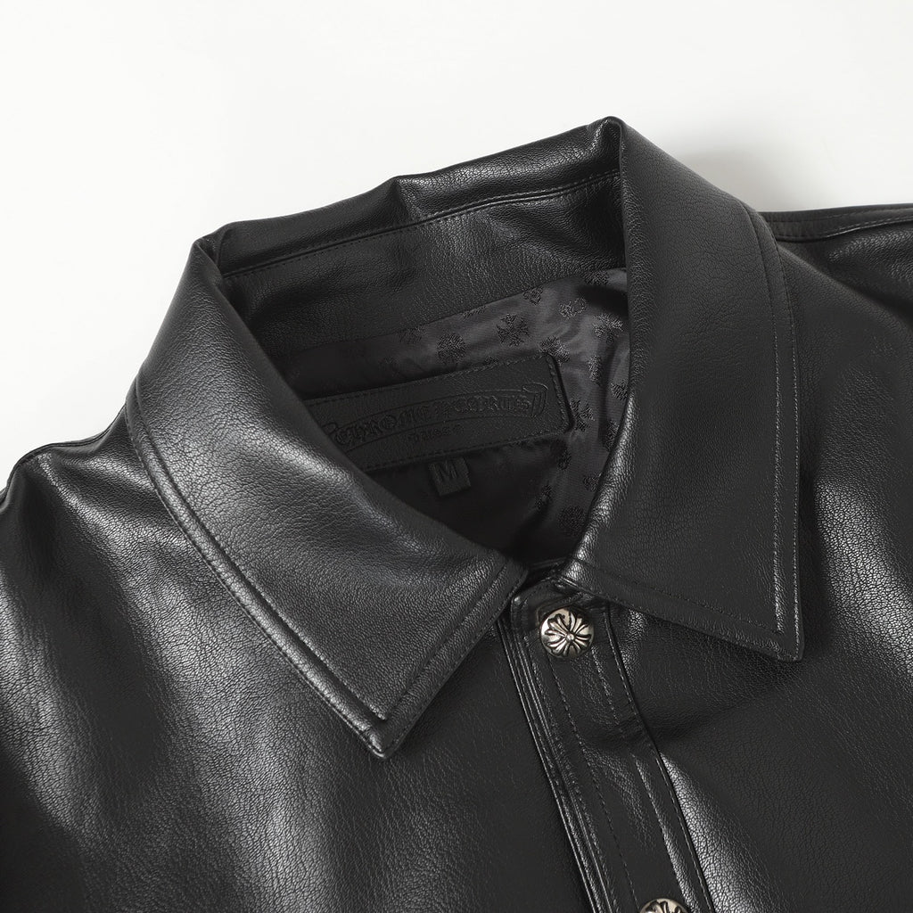 🖤 Chrome Hearts — Chamarra de Cuero Premium