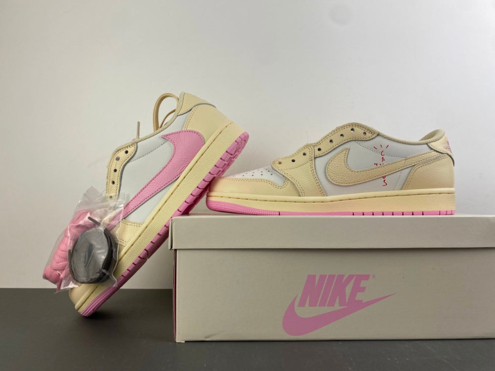 Air Jordan 1 Low x Travis Scott Shy Pink