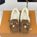 LV Loafers con Forro de Borrego