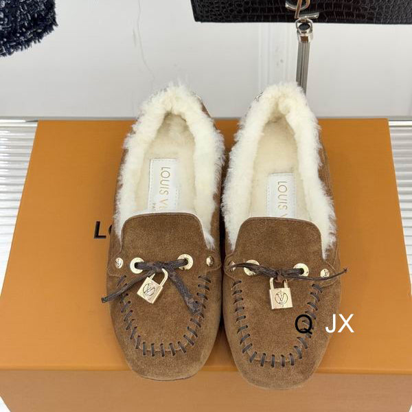 LV Loafers con Forro de Borrego