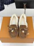 🤎 Louis Vuitton Loafers con Forro de Borrego 5
