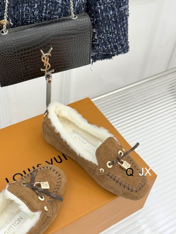 LV Loafers con Forro de Borrego