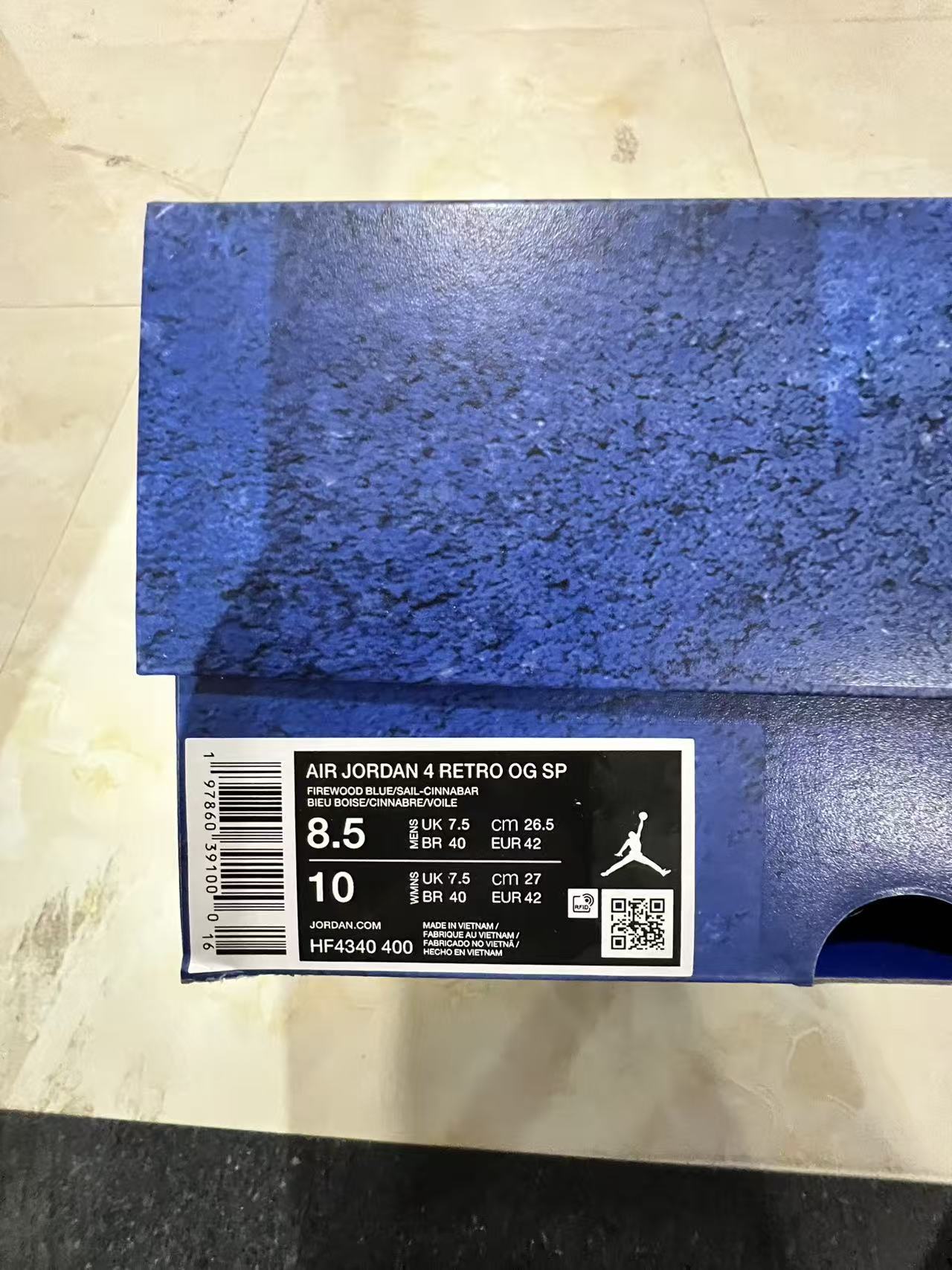Air Jordan 4 Nigel Silvestre azul