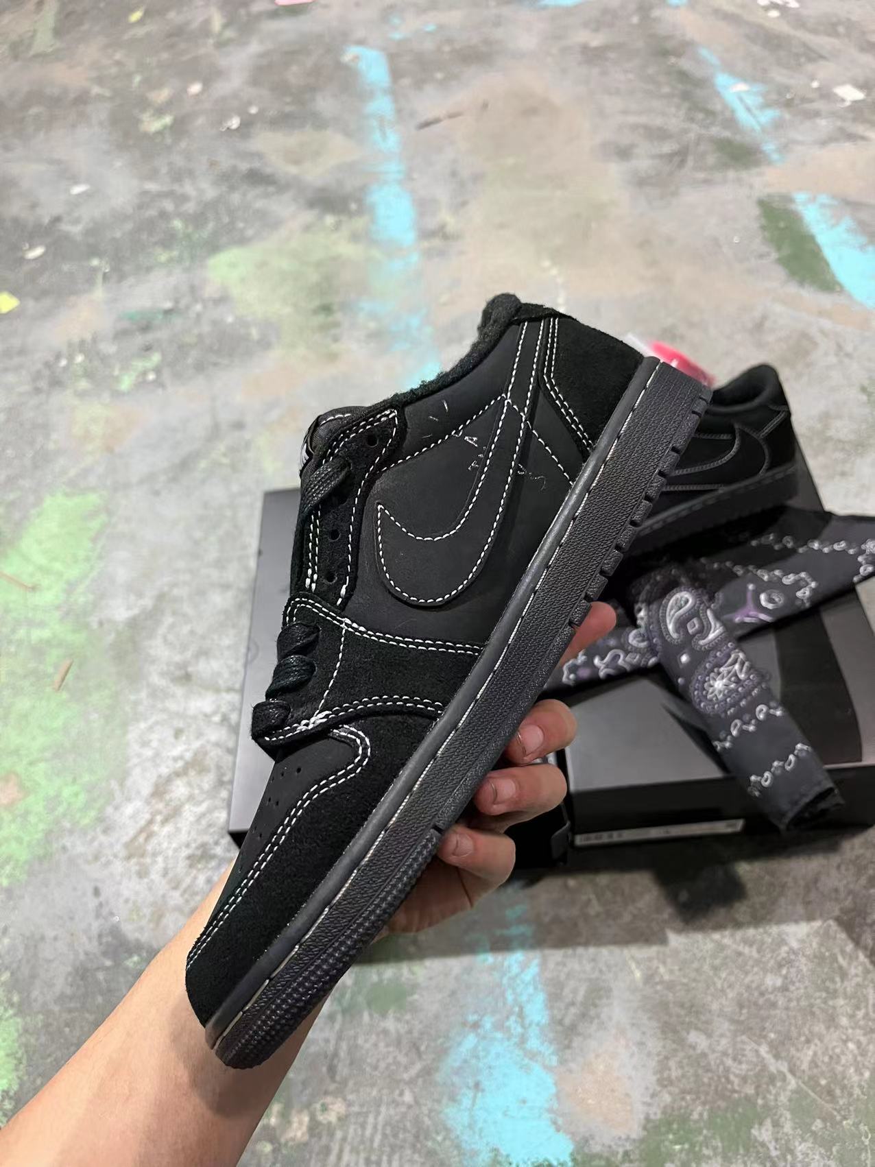 Air Jordan 1 Low x Travis Scott Phantom
